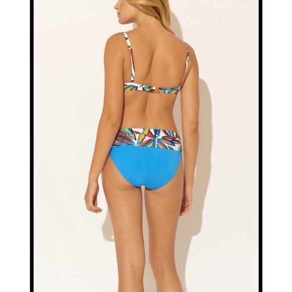 Bleu Rod Beattie Lush Life Leaf Print Skyline Sarong Bikini Bottoms Swimwear NWT - Picture 3 of 11